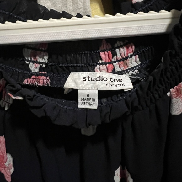 Coral Blossom dress in Navy - Picture 3 of 3